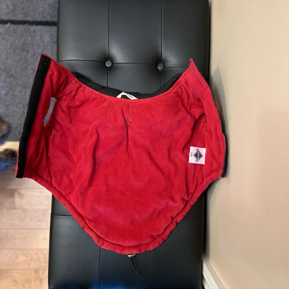 Plaid Beaver Canoe dog winter jacket in L/G - Picture 3 of 6